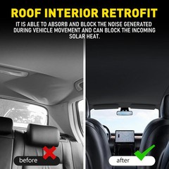 118″×60″ Black Knit Headliner Fabric with Foam Backing Mate Car Roof Upholstery