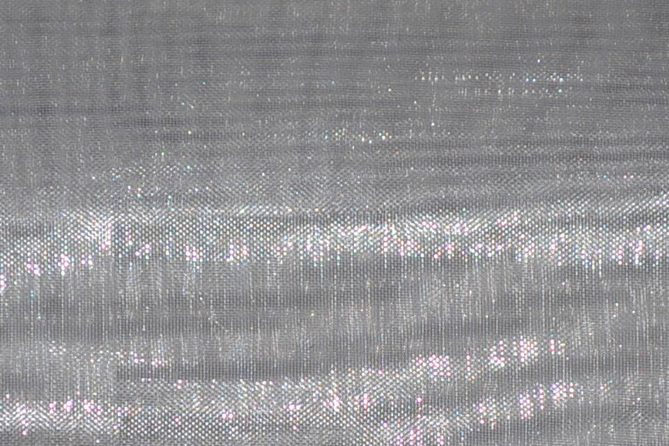 Silver mirror Organza sheer fabric polyester 58″ wide Drape curtain