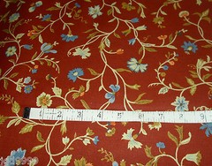Vtg 1981 Floral Vine Pattern Fabric House ‘n Home Fabrics & Draperies Upholstery