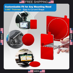 4-Pack Double-Sided Adhesive Pads for Dash Cam Mounts Heat-Resistant