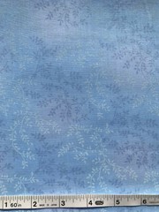 Tiny Vines Mottled Quilt Fabric – Powder Blue – 3/8 Yard Piece