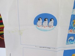 Cranston Print Works Ocean Babies Book Panel Fabric