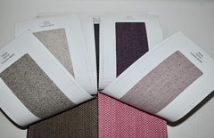 HOULES Paris FABRIC SAMPLE BOOK MultiColor INCA Linen-Look Weave 43pcs LOT