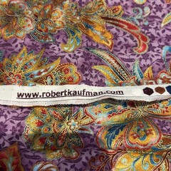 Robert Kauman Culture Club Passage To India Floral Cotton Quilting Fabric 18×44