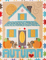 Lori Holt Autumn Love Quilt – In-The-Hoop Machine Embroidery Project – 3 Quilt S