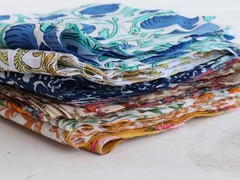 100 Pce Handmade Cotton Fabric by the Yard | Hand Block Print Fabric Scrap