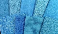 9 Fat Quarters – Turquoise – Quilting, Sewing, Crafts – 100% Cotton Fabric 5775