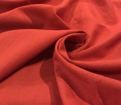 Rust linen fabric 56” Width Sold By The Yard