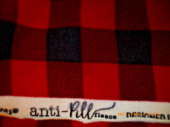 Red & Black Buffalo 2″ Check Plaid Plush Fleece Fabric 2 Yd 60″ wide Anti-Pill
