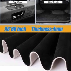 96″x60″ Headliner Fabric Foam Backed Upholstery Suede Auto Roof Liner Repair US