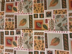 Fabric Leaves Allover 26 L X 44 W Multicolor