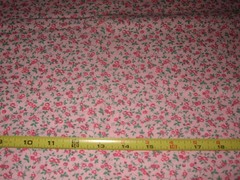 Vintage Pink and Green Peter Pan Calico 2 yards 22″
