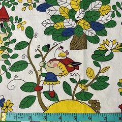 Fairy Tales Children Cotton Fabric Vintage House N Home Fabrics & Draperies 1 Yd