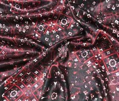 Burgundy Red Tapestry – Silk Charmeuse