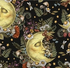 “The Sun The Moon & The Stars” Celestial Moon & Stars Fabric-Cott•BTY•Fast Ship!