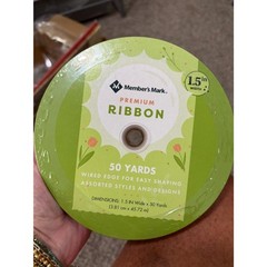 Members Mark Premium Ribbon 50 yards x 1.5 ” wide Dots