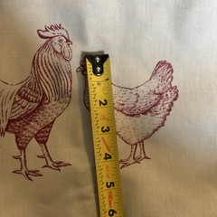 French Country Rooster & Hen Fabric-4 Yds+x 58” Wide-one Price For ALL Yardage