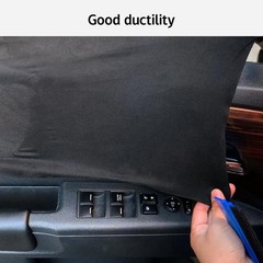 Matte Suede Fabric Vinyl Wrap Car Interior Door Panel Trim Sticky Back Film Kits