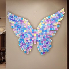 Holographic Acrylic Squares 100 Pieces Colorful High-Clarity Mini