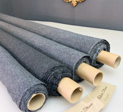 Light/Midweight DARK CHARCOAL GRAY Wool Flecked Heather 59″ Wide By the Yard