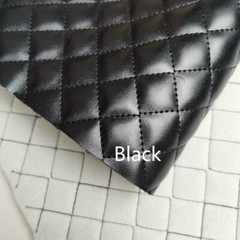 Luxury Quilted PU Leather Car Upholstery Fabric Diamond Argyle Sewing Material