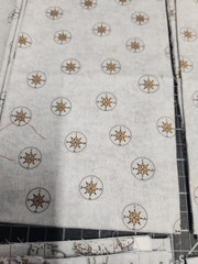 11 Fat Quarters Nautical Maps Compass Sea Ocean 100% Cotton Bundle cream blue