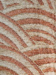 Isabelle de Borchgrave Fabric Granulite Canyon Burnt Orange Tan Gold Sample 17″