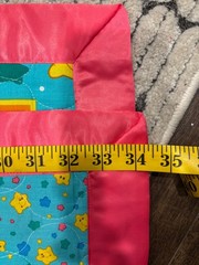 Care Bear Double Sided Quilted Fabric Rainbow Trail Blanket Wallhanging Blue