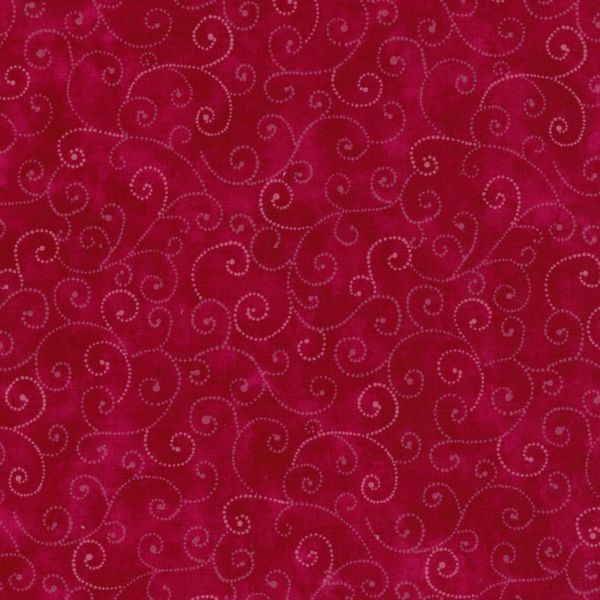 Moda Marble Swirls # 9908-30 Turkey Red Scrolls