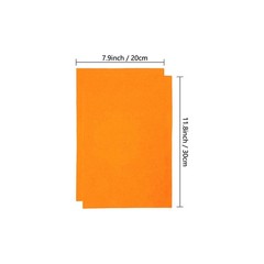20PCS Orange Felt Sheets, 8×12, 1.4mm Thick, Soft, Handicraft, DIY, Sewing