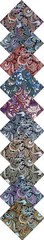 10″x 10″ 50 PCS 100% Cotton Floral Fabric Squares Bundles Quilting Supplies f…