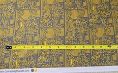 Connecting Threads Fabric Mastermind Jenni Calo 1 Yd Yellow Computer Motherboard