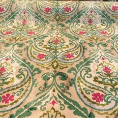 P Kaufmann Outdoor Summer Medallion Leaf Green Fabric by the yard