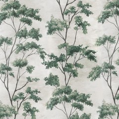Thibaut/Anna French Curtain Fabric ‘DALTON’ 2.8 METRES GREEN Linen Blend
