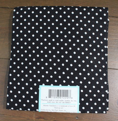 Fabric Fat Quarter Black White Dots Single Piece 18″ x 21″ 100% Cotton NEW!