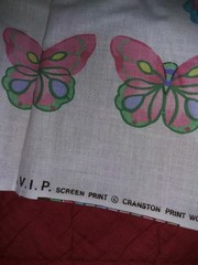 Lot Of 3 Cranston Print Works V.I.P Panels Butterflies ‘n Blooms Appliques