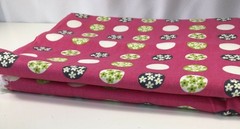 Daisy Dot Floral Print Cotton Chintz Pink Gray Green Home Season Fabric 108″x44″