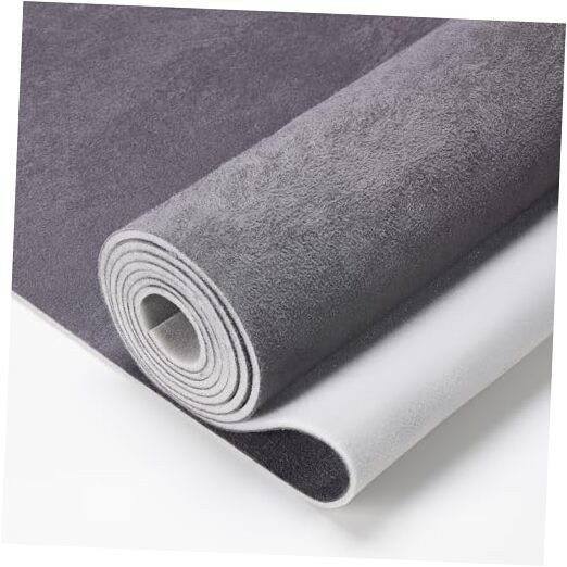 Suede Auto Headliner Fabric 120″ L × 60″ W with Foam 120″L×60″W Dark Gray