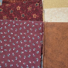 LOT OF 15 FAT QUARTERS COTTON FABRIC ASSTD COLORS & DESIGNS lot 18