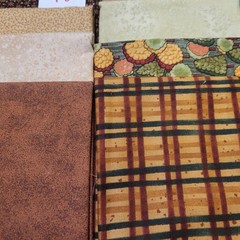 LOT OF 15 FAT QUARTERS COTTON FABRIC ASSTD COLORS & DESIGNS lot 18