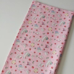 Sanrio Characters Strawberry/Cotton Fabric (Sheeting)FatQuarter Ships from CA