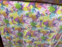 Pastel Floral Flower Fleece Fabric, 60” Wide, Sold By The Yard