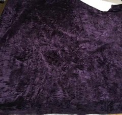 PURPLE CRUSHED FLOCKING VELVET UPHOLSTERY / CURTAIN FABRIC 58″ BY YARD