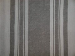 Dunroven House Farmhouse Awning Stripe Grey White Woven Cotton Homespun Fabric