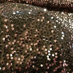 Black & Champagne Pink Sequined Chiffon – So Gorgeous!