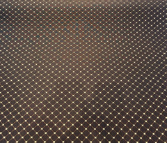 Heritage Brown Gold Diamond Honeycomb Backed Upholstery Fabric by the yard