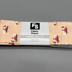 FS fabric shapes – 20 squares 10 x 10” Tribal Fox 5 Designs 4 Per Design