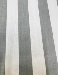 One Inch Stripe Poly Cotton Fabric Print Gray White 58″ Wide SOLD BY THE YARD