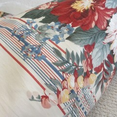 RALPH LAUREN VTG. FABRIC 10.4 YDS. SIMILAR TO DYLAN’S GROVE FLORAL/STRIPE