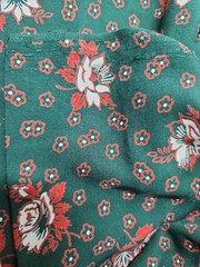 2x Floral Print Batik? Fabric Cotton Rayon Quilt Sewing Craft 36″ X 3yds Total